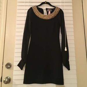 Black and gold dress from ASOS