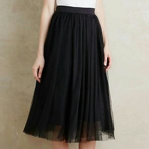 Anthropologie Bailey 44 Tulle Midi Skirt M