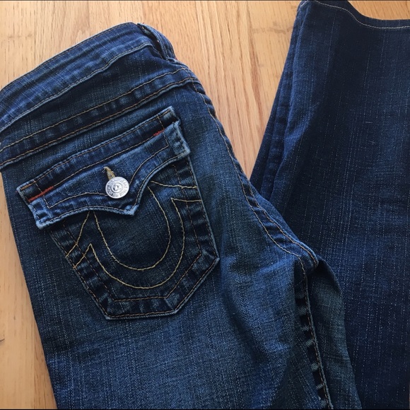 True Religion Julie Dark Wash Skinny Pocket Jeans