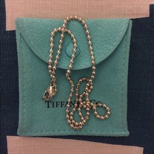 Tiffany & Co. Sterling Silver Beaded Chain