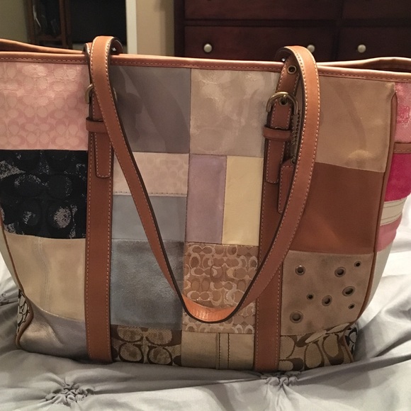 Coach Handbags - Coach Patchwork Large Tote