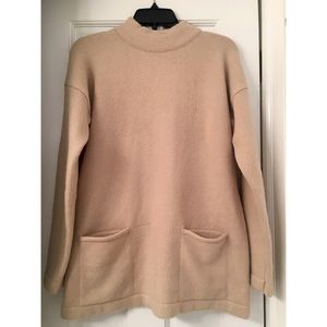 Champagne turtleneck sweater