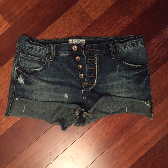 Free people denim shorts