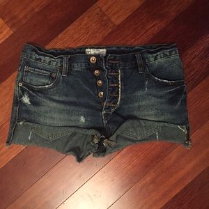 Free people denim shorts