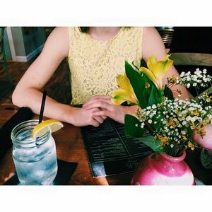 Lovely sunrise yellow lace shirt