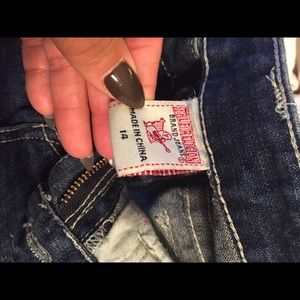 Boys size 14 true religion jeans