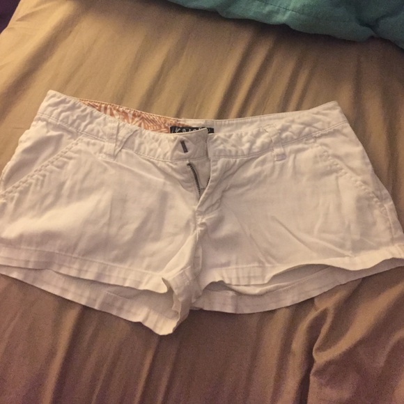 White shorts from Pac Sun