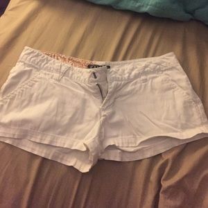 White shorts from Pac Sun