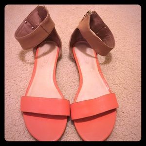 Orange and Brown Sandal