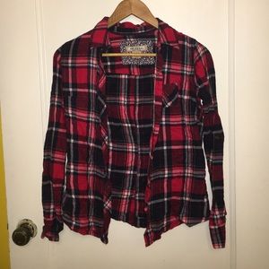 RED patterned Flannel