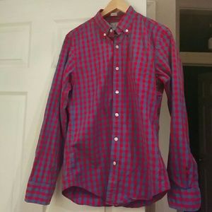 Mens small slim fit button down shirt