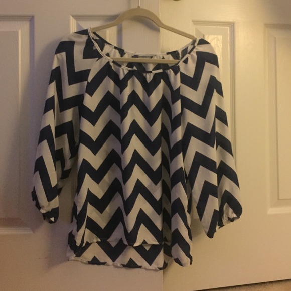 Charlotte Russe Chevron Top