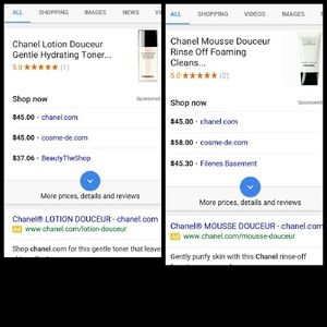 New chanel lotion & toner for face