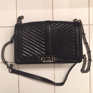 Rebecca Minkoff Chevron Quilted Love Crossbody Bag