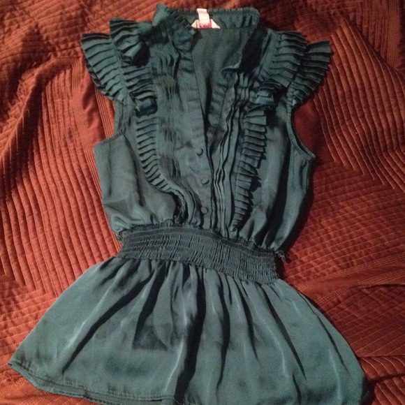 Emerald green blouse
