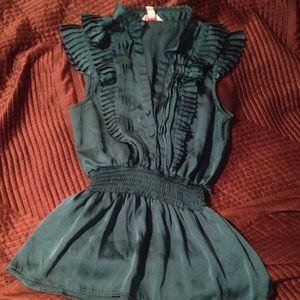 Emerald green blouse