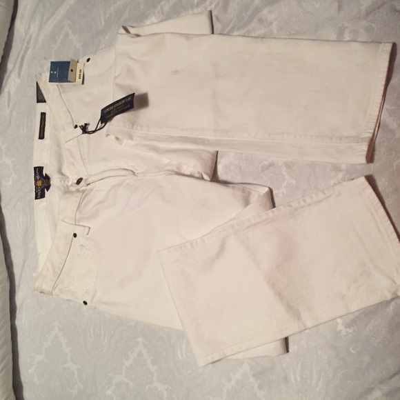 Lucky Brand White Ginger Straight-Leg Jean size 16