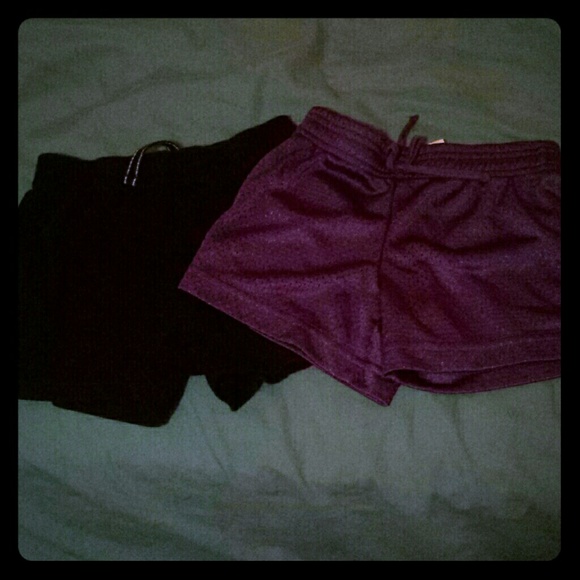 Girls shorts.  Purple is 4/5 the black is 6/6x
