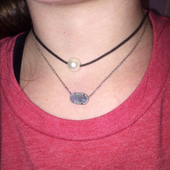 Kendra Scott Elisa silver pendant necklace