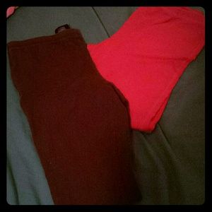 Girls pink and brown leggings