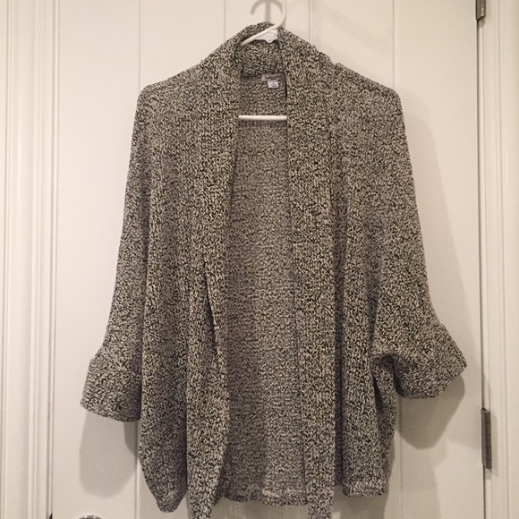 Splendid black & cream knit tapered Cardigan