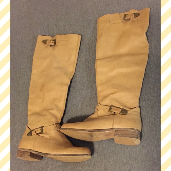Light Brown Leather Boots