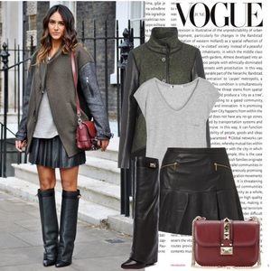 Givenchy Shark Lock Fold-Over Leather Boot.