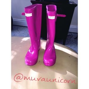 Hunter Glossy Rain boots ☔️