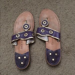 Purple & Gold Jack Rogers Sandals