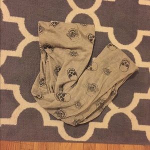 Skull patterned infinity scarf