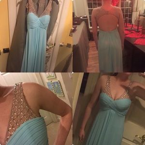 Light blue prom dress