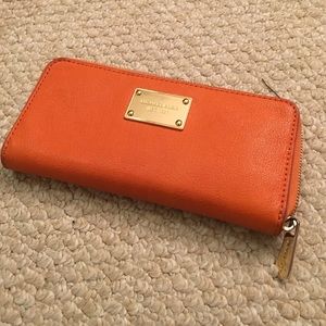 Michael Kors orange wallet