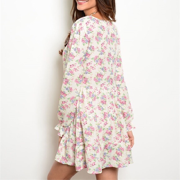 Lace Up Floral Dress - Summer Sale! ☀️ - Picture 3 of 4