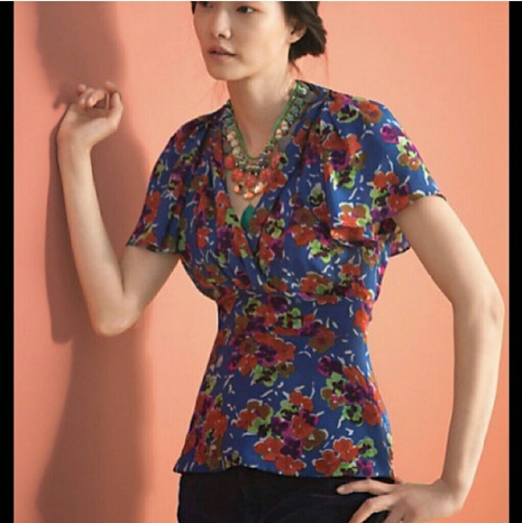 Girls From Savoy Day Flower Blouse size 10