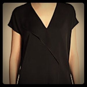 Vince Cascade front silk blouse