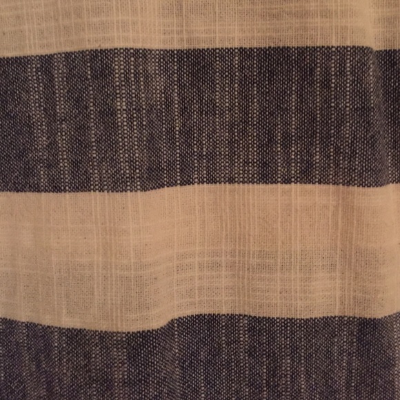 Linen striped mink shift dress size SMALL - Picture 3 of 4