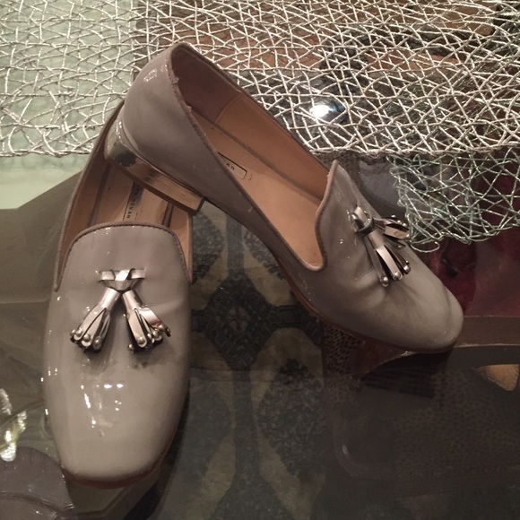 Silver Zara Loafers