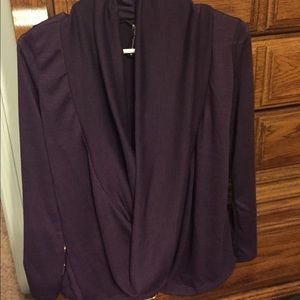 Plum wrap shirt