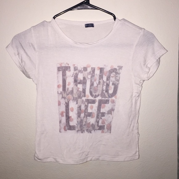 BRANDY RARE CROP TOP "THUG LIFE" FLORAL PRINT💖💕