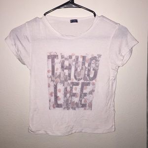 BRANDY RARE CROP TOP "THUG LIFE" FLORAL PRINT💖💕