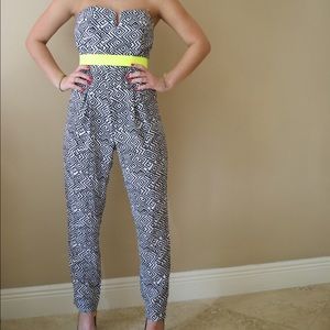 Funky Mustard Seed Strapless Romper