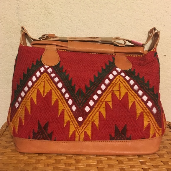 Beautiful Guatemalan Chevron Handbag.
