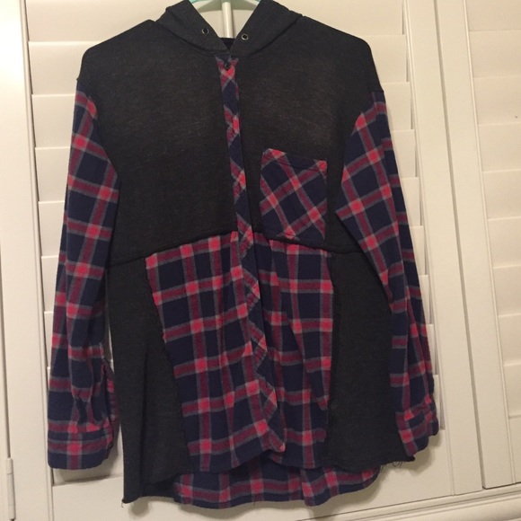 Flannel with hood