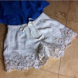 Perfect White Lace Shorts