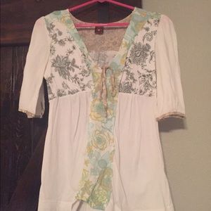 Anthropologie peasant top size medium