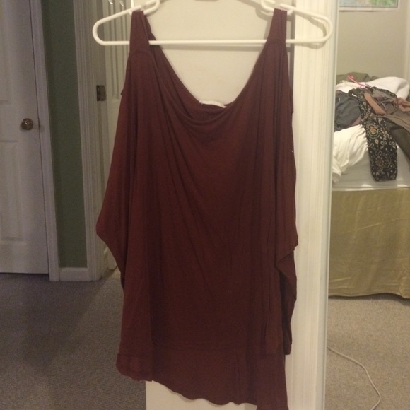 LUSH cutout high low shirt