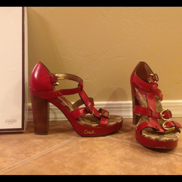 Strapped Leather Heels