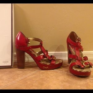 Strapped Leather Heels