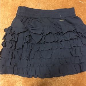Navy mini skirt