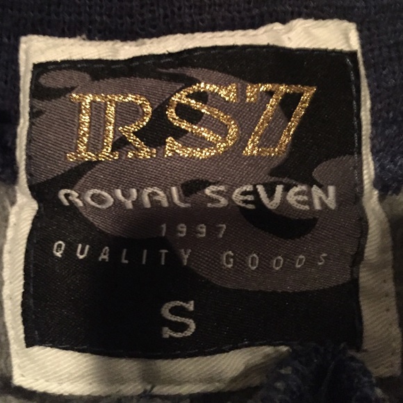 ROYAL SEVEN NAVY JOGGERS W BANDANA PATTERN😍😍 - Picture 3 of 3